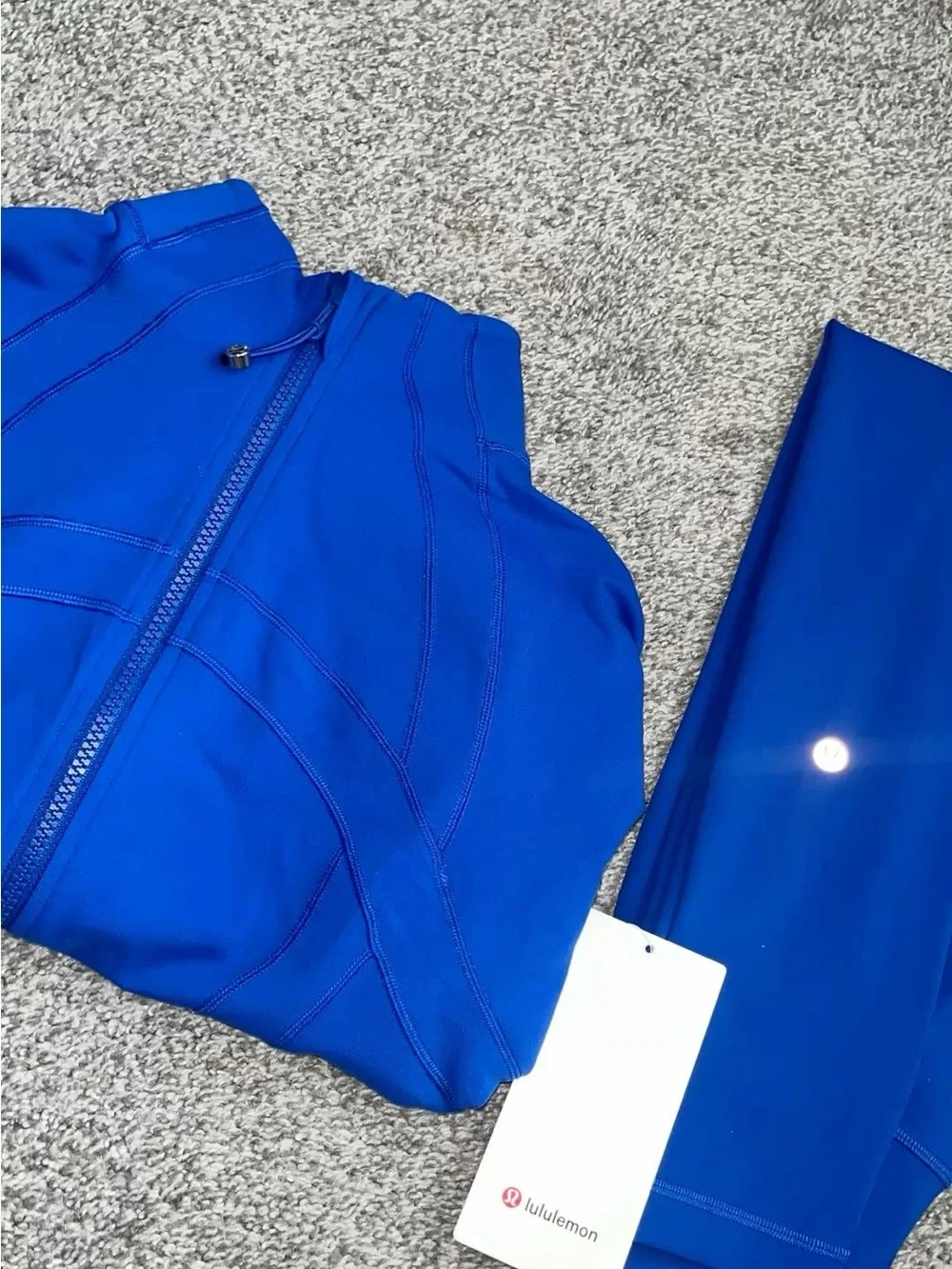 lululemon athletica Women’s Matching Leggings & Zip Jacket - Royal Blue